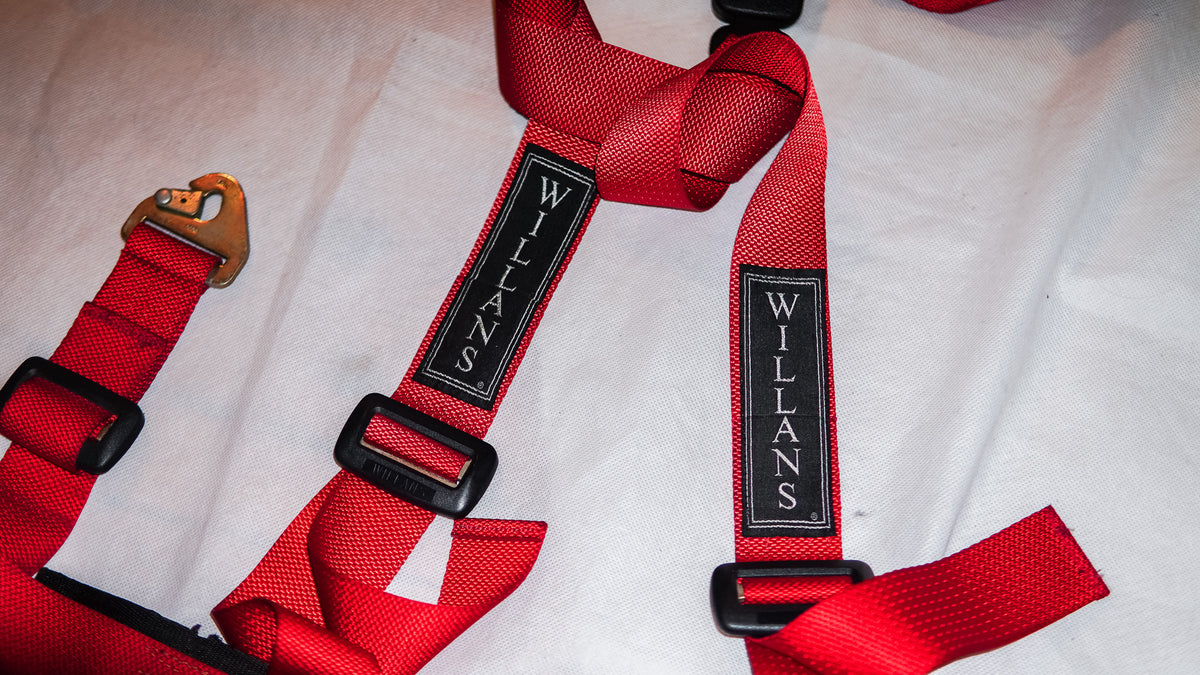 WILLANS RED 4-POINT SEAT BELTS