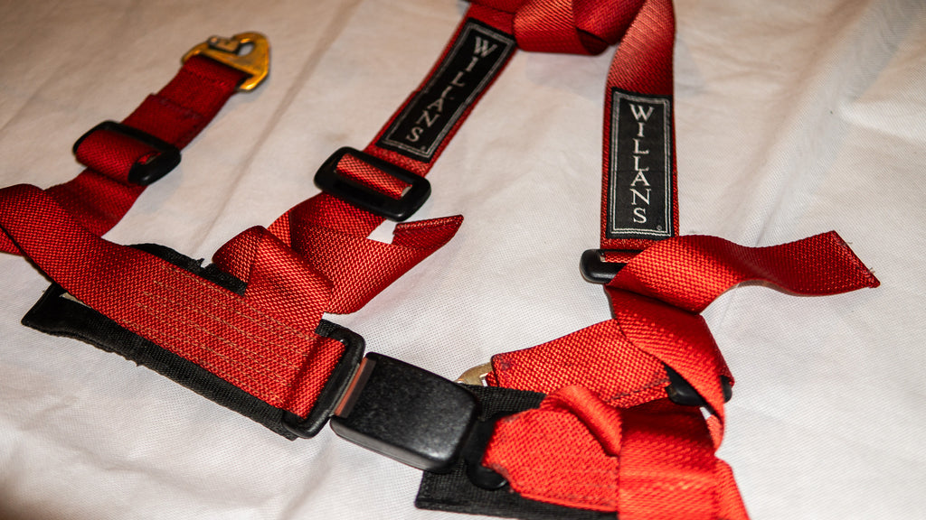 WILLANS RED 4-POINT SEAT BELTS
