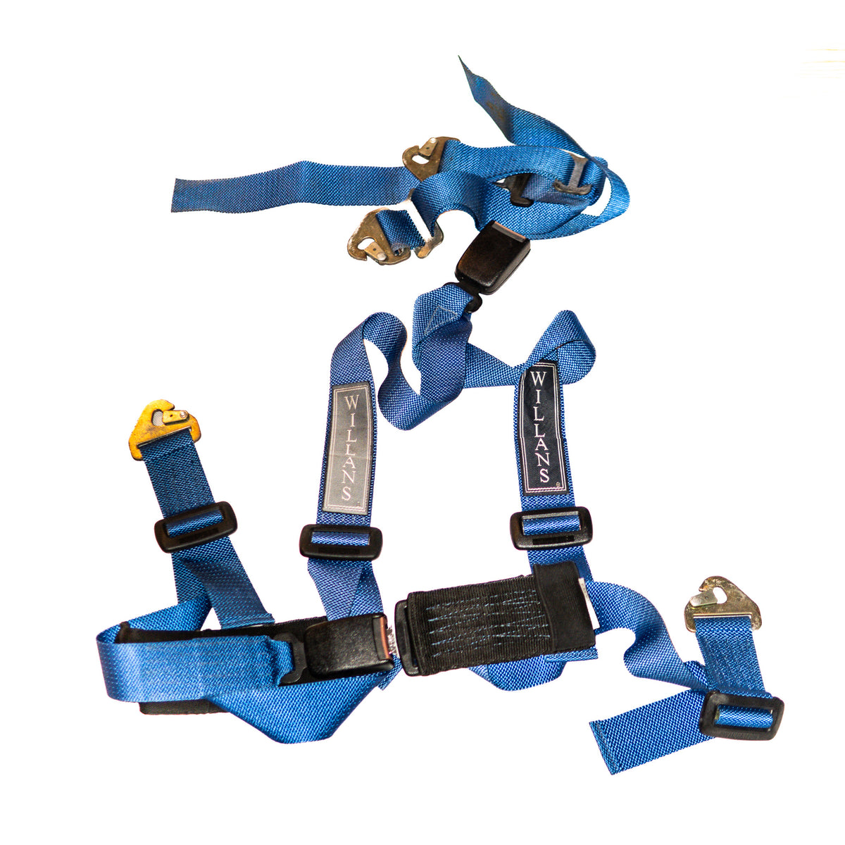 WILLANS BLUE 4-POINT SEAT BELTS