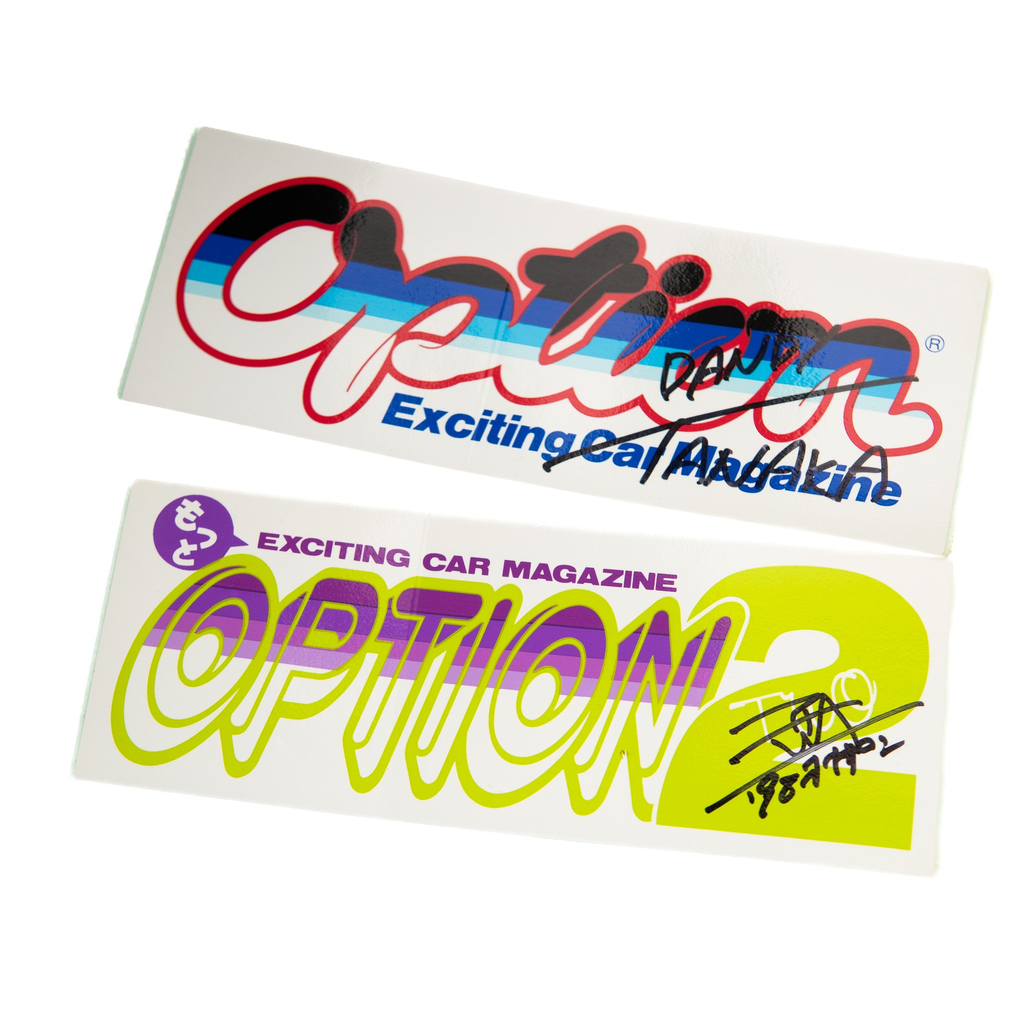 OPTION MAGAZINE STICKERS
